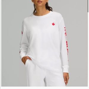 NWT limited edition and Canada-Exclusive lululemon Team Canada long sleeve